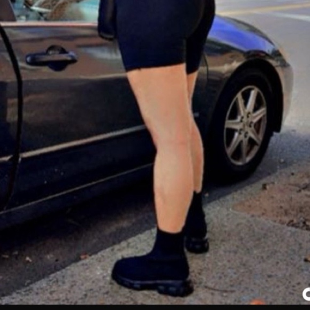 Socks boots black